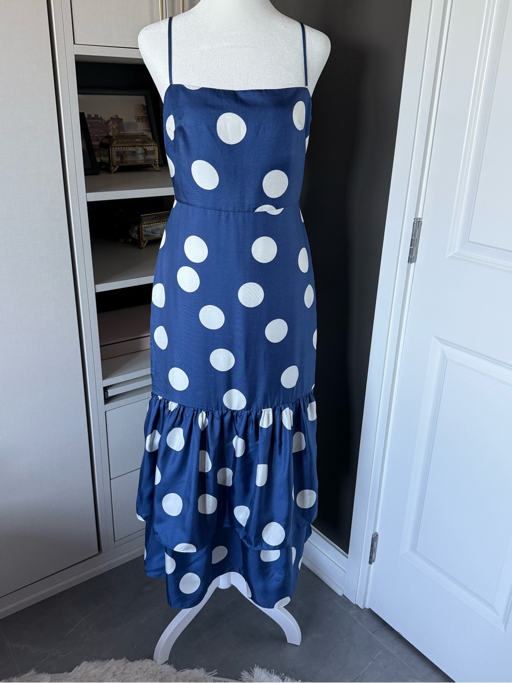 J. Crew 100% Silk Polka Dot Dress